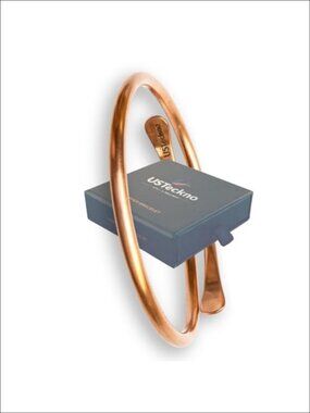 Pure Copper Spiral Cuff Bracelet Adjustable Bangle